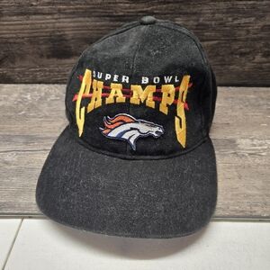 Vintage Denver Broncos SUPER BOWL XXXII CHAMPIONS‎ Strapback Hat SAN DIEGO 1998